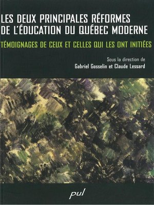 cover image of Les deux principales réformes de l'éducation du Québec
